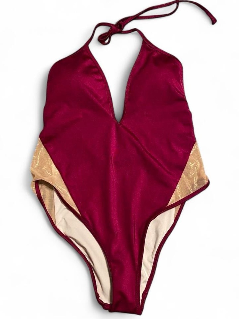 Victoria's Secret Pink Metallic Fuchsia Onepiece Bathing Suit - Picture 2 of 6